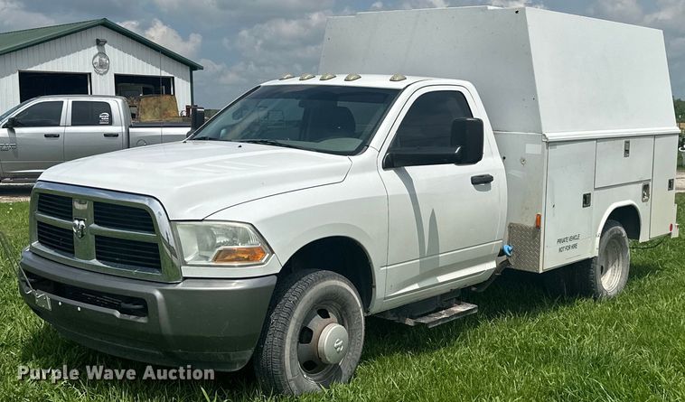 image for item MB9566 2011 Dodge Ram 3500  utility bed pickup truck