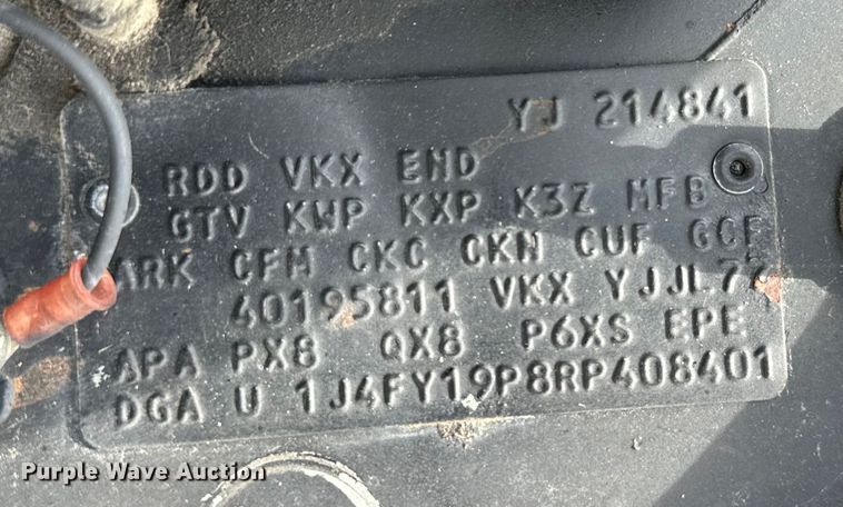 image for item MB9610 1994 Jeep Wrangler  SUV