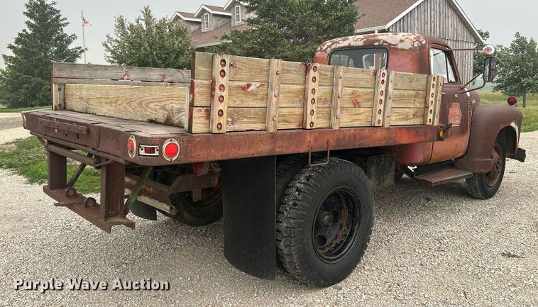 image for item MC9973 1953 Chevrolet 4100  dump flatbed pickup truck