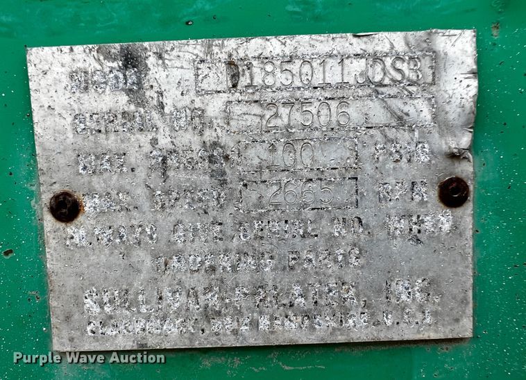 image for item MF9909 Sullivan D185  air compressor