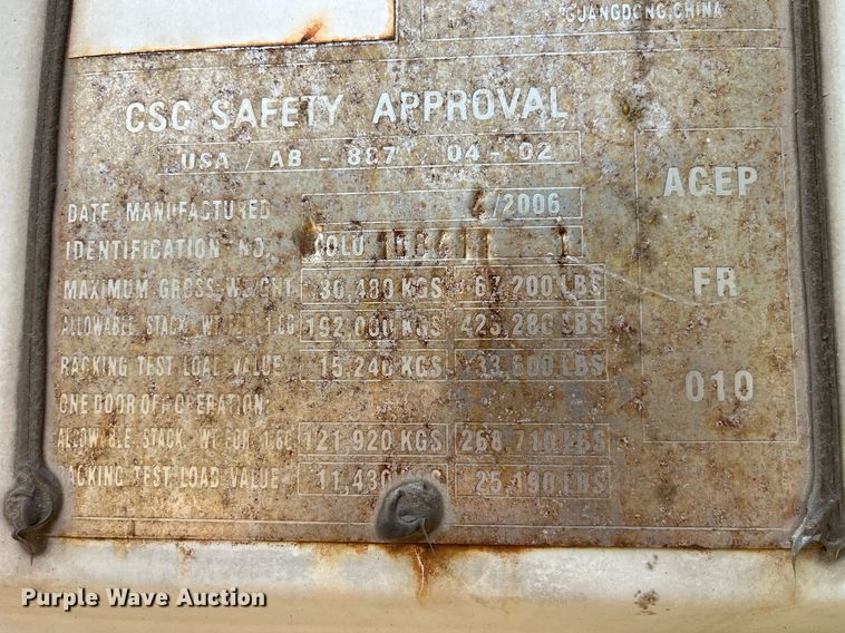 image for item MG9310 2006 Guangdong Hyundai Mobis Co HP-1CC-573  shipping container