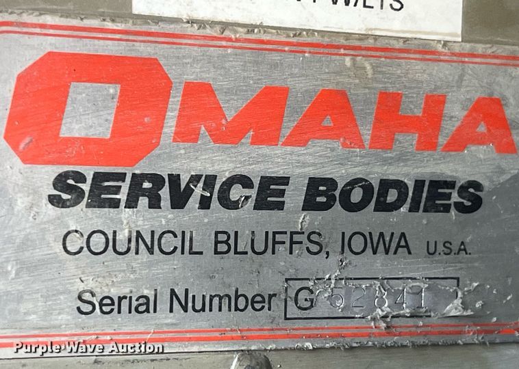 image for item MG9325 Omaha 108D54VT W/LTS  utility/service bed