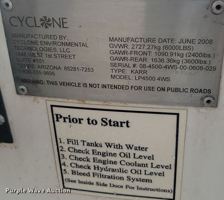 image for item ML9469 Cyclone LP4500 4WS  surface cleaner