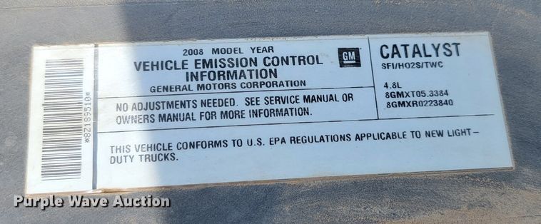 image for item ML9508 2008 Chevrolet Silverado 1500  pickup truck