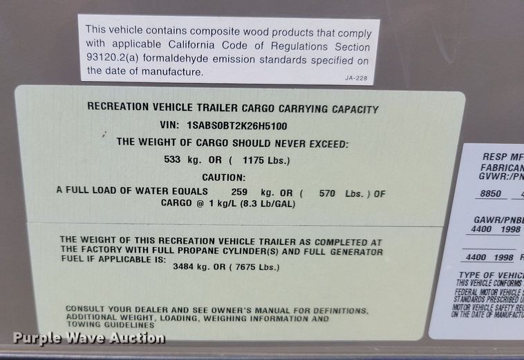 image for item ML9531 2019 Starcraft Mossy Oak Bunkhouse  camper