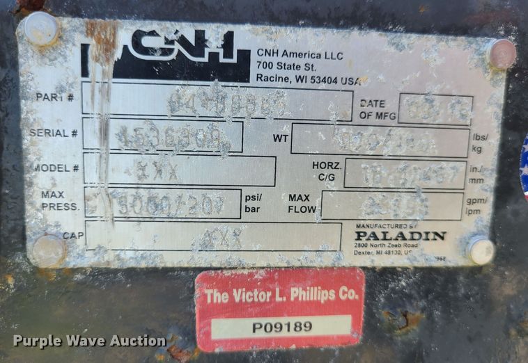 image for item MO9879 Case  74"W skid steer sweeper