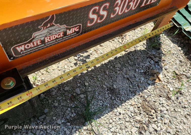 image for item MO9897 Wolfe Ridge Manufacturing  skid steer wood splitter