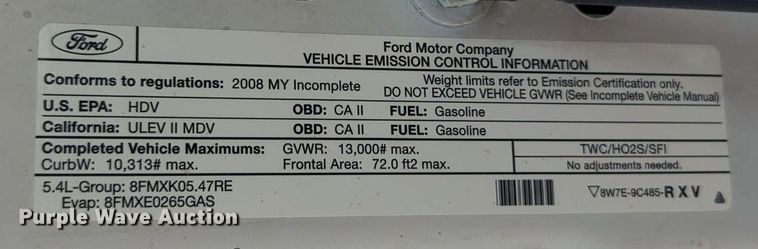 image for item MX9319 2008 Ford F350 Super Duty  utility bed pickup truck