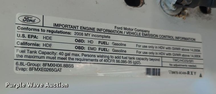 image for item MX9329 2008 Ford F450 Super Duty  utility / service truck