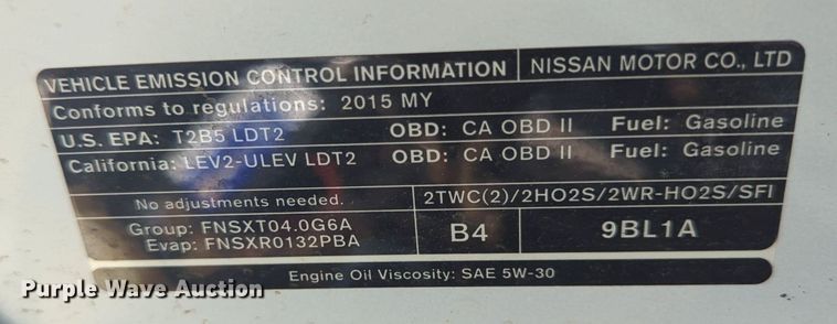 image for item MX9330 2015 Nissan Frontier  King Cab flatbed pickup truck