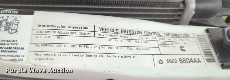 image for item MY9376 2008 Dodge Ram 2500  pickup truck