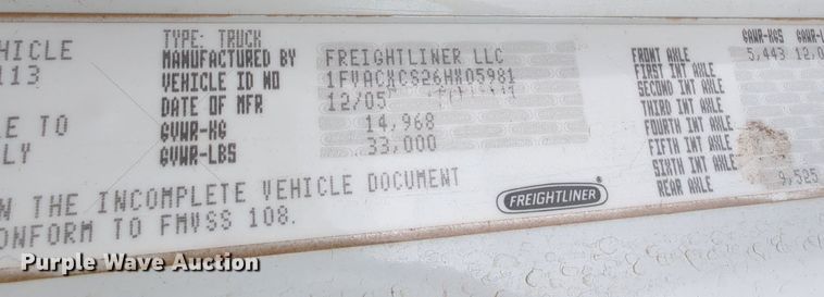 image for item MY9380 2006 Freightliner M2  utility / service truck
