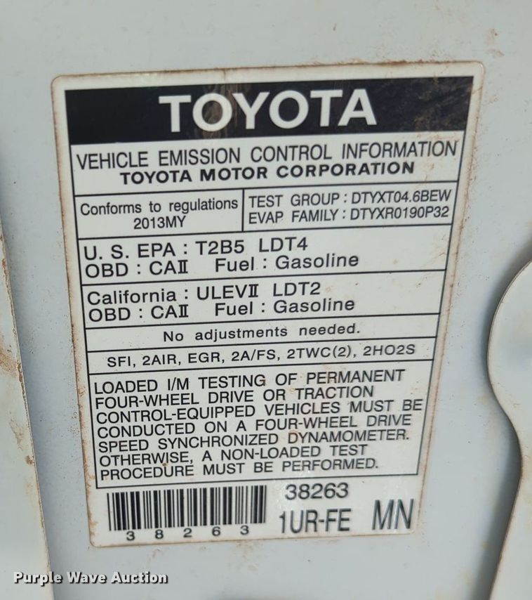 image for item MY9468 2013 Toyota Tundra  Double Cab pickup truck