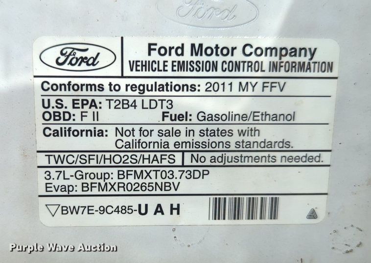 image for item MY9469 2011 Ford F150  SuperCrew pickup truck