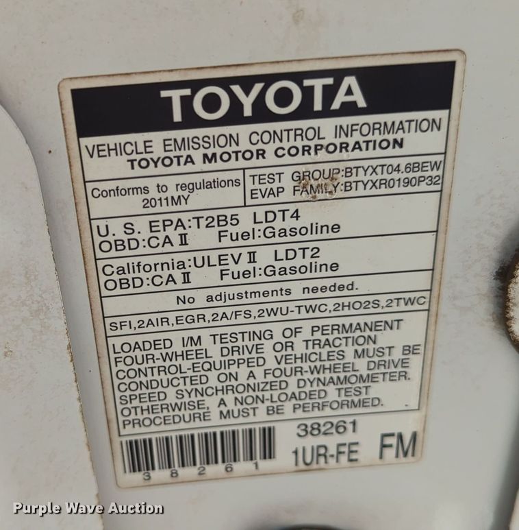 image for item MY9470 2011 Toyota Tundra  Double Cab pickup truck