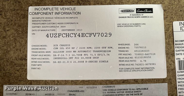 image for item OC9014 2014 Forest River Charleston  RV