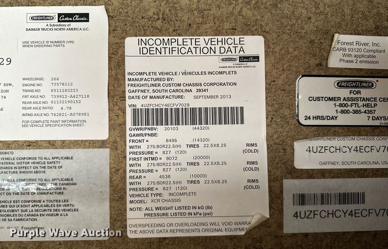 image for item OC9014 2014 Forest River Charleston  RV