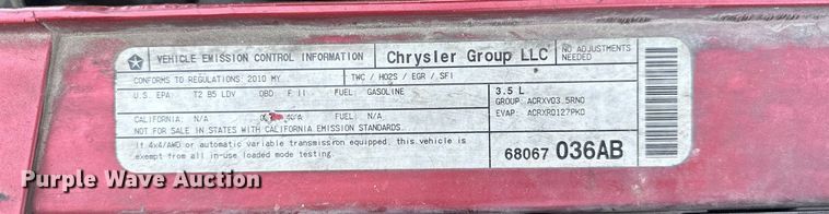 image for item OC9078 2010 Dodge Charger