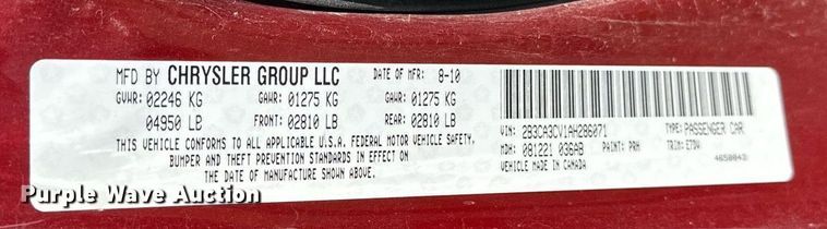 image for item OC9078 2010 Dodge Charger