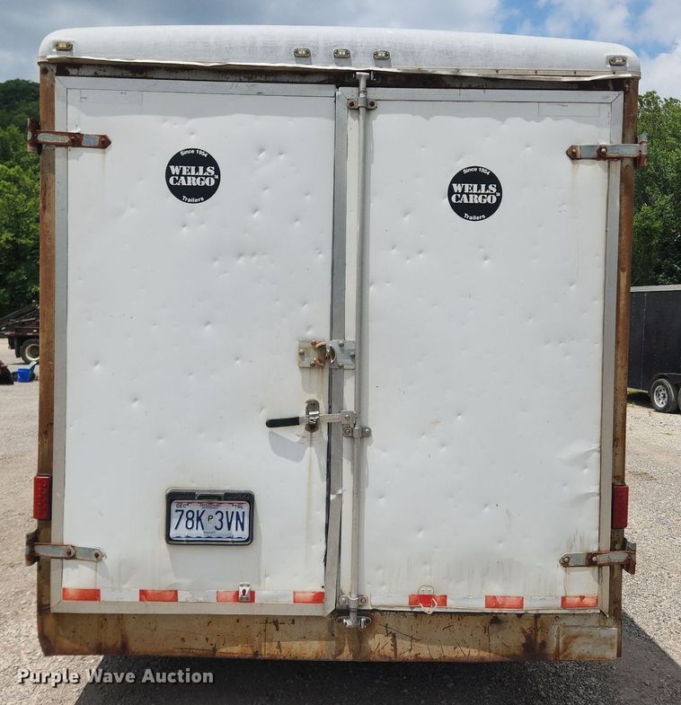 image for item OK9576 2003 Wells Cargo CVC3625  enclosed cargo trailer