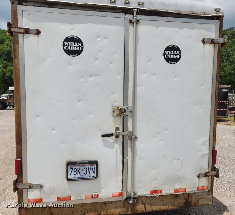 image for item OK9576 2003 Wells Cargo CVC3625  enclosed cargo trailer