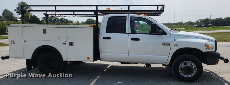 image for item OK9599 2010 Dodge Ram 3500  Quad Cab utility bed pickup truck