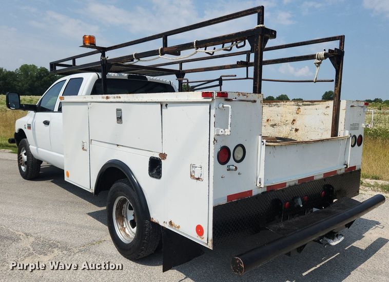 image for item OK9599 2010 Dodge Ram 3500  Quad Cab utility bed pickup truck