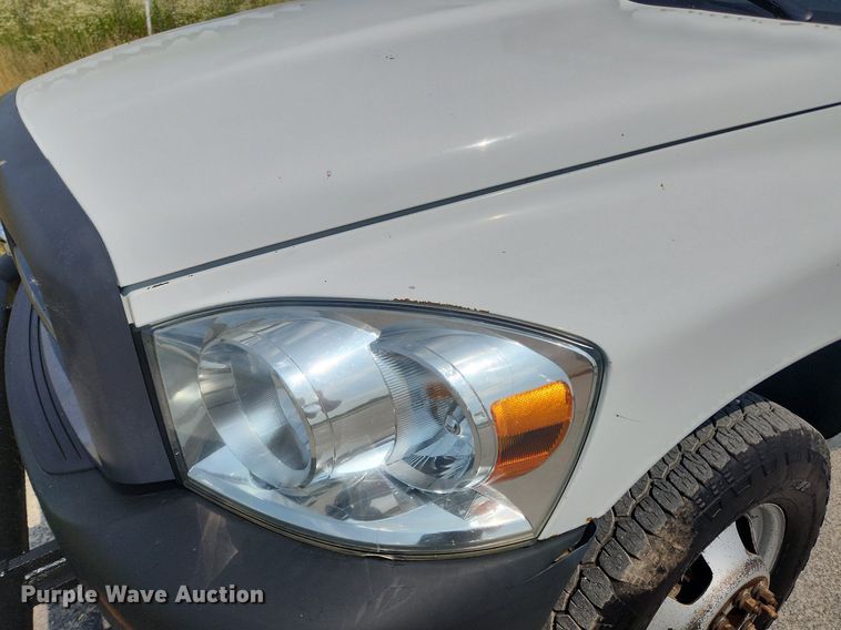 image for item OK9599 2010 Dodge Ram 3500  Quad Cab utility bed pickup truck