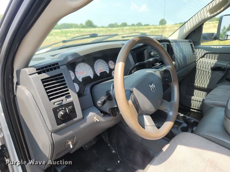 image for item OK9599 2010 Dodge Ram 3500  Quad Cab utility bed pickup truck