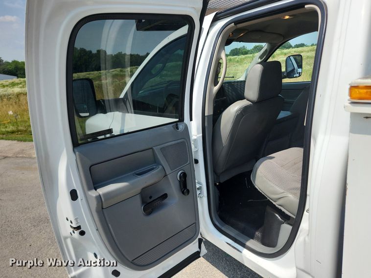 image for item OK9599 2010 Dodge Ram 3500  Quad Cab utility bed pickup truck