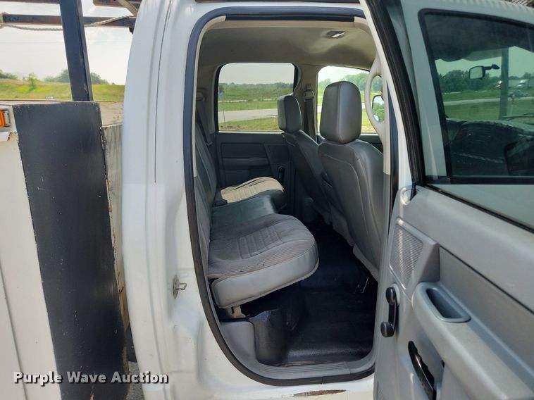 image for item OK9599 2010 Dodge Ram 3500  Quad Cab utility bed pickup truck