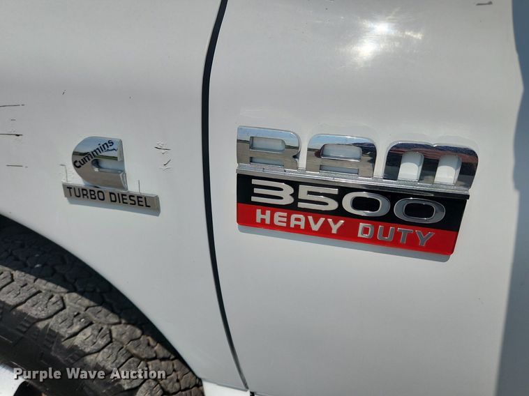 image for item OK9599 2010 Dodge Ram 3500  Quad Cab utility bed pickup truck