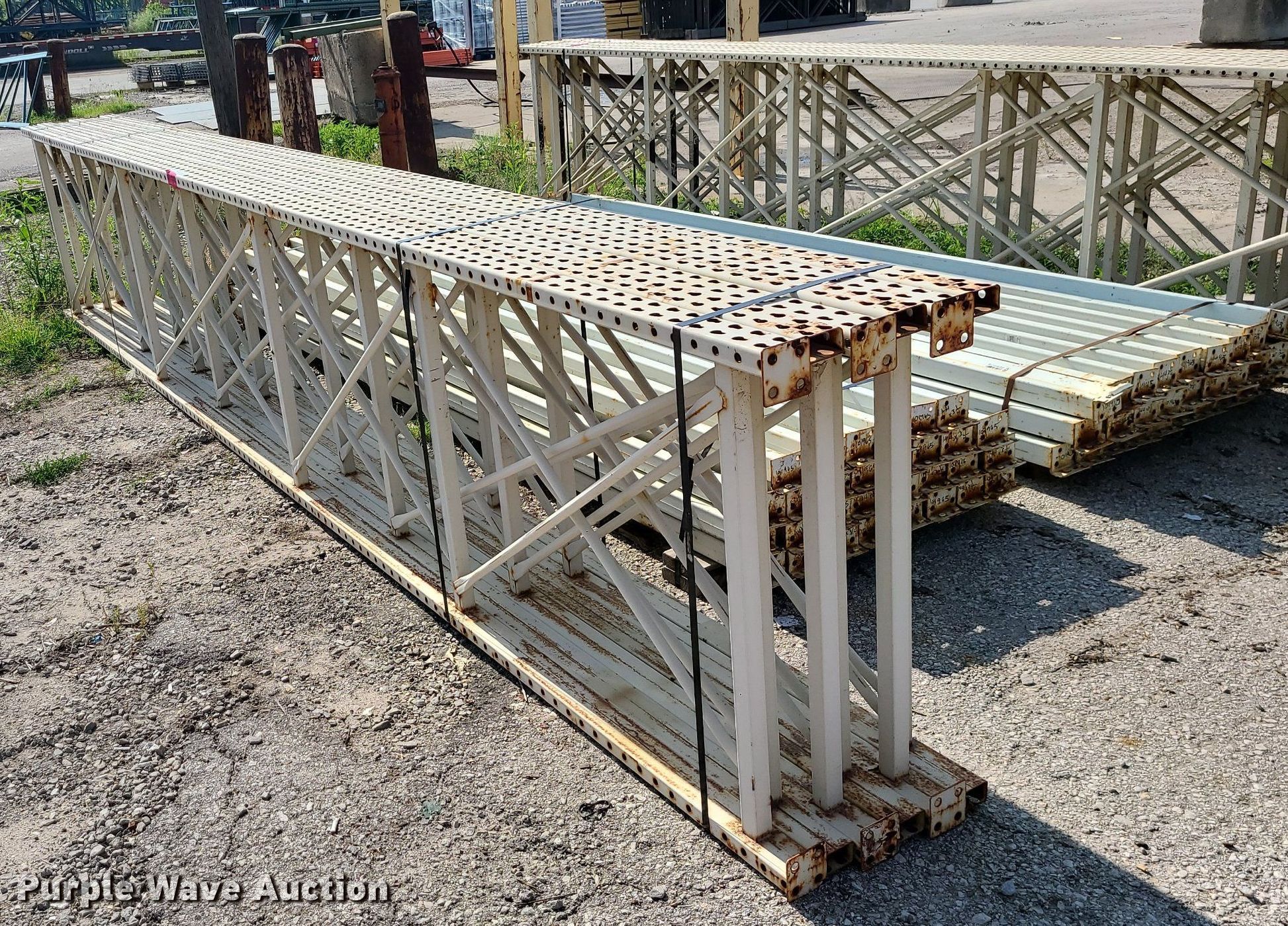 Pallet racking in Kansas City, MO Item BR9823 sold Purple Wave