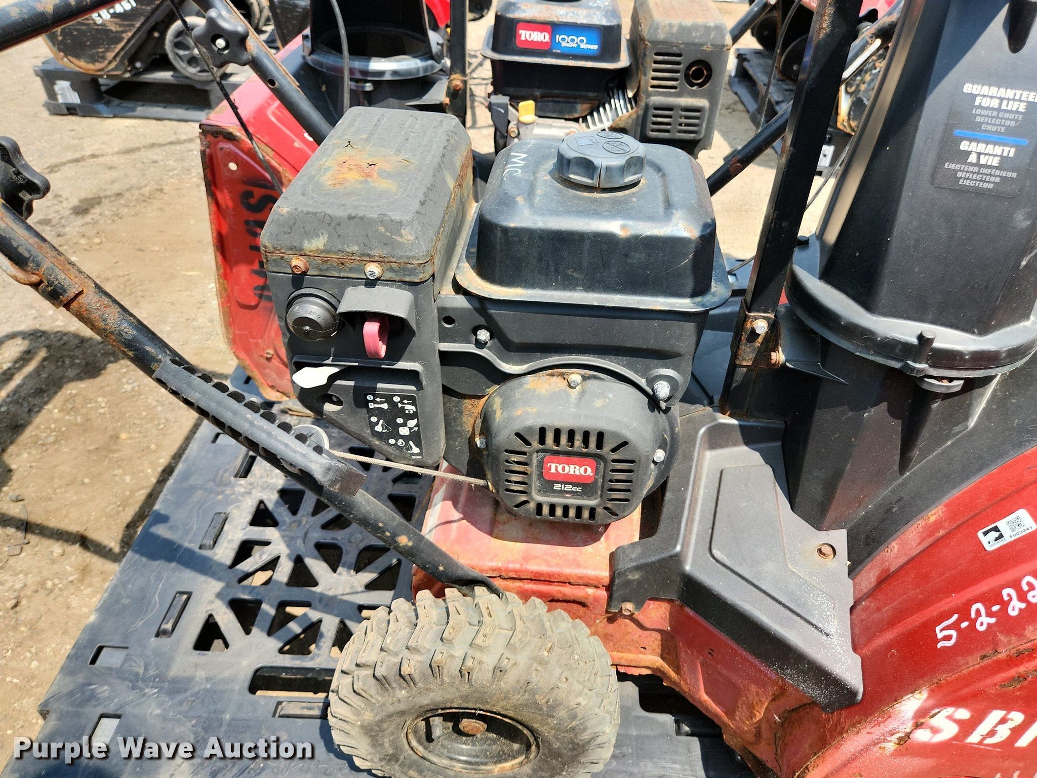 (2) Toro Snowmaster 724 ZXR snow blowers in Elgin, IL Item DS8964