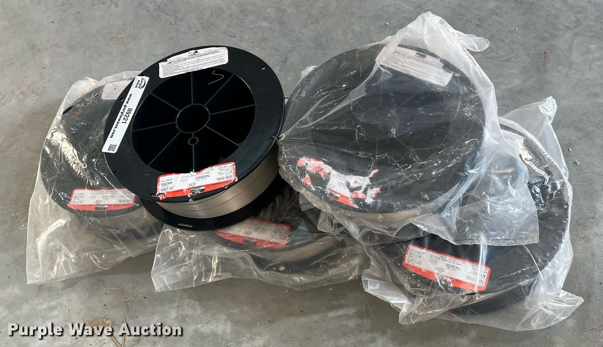(5) spools of Arcos welding wire in New Bloomfield, MO Item II9221