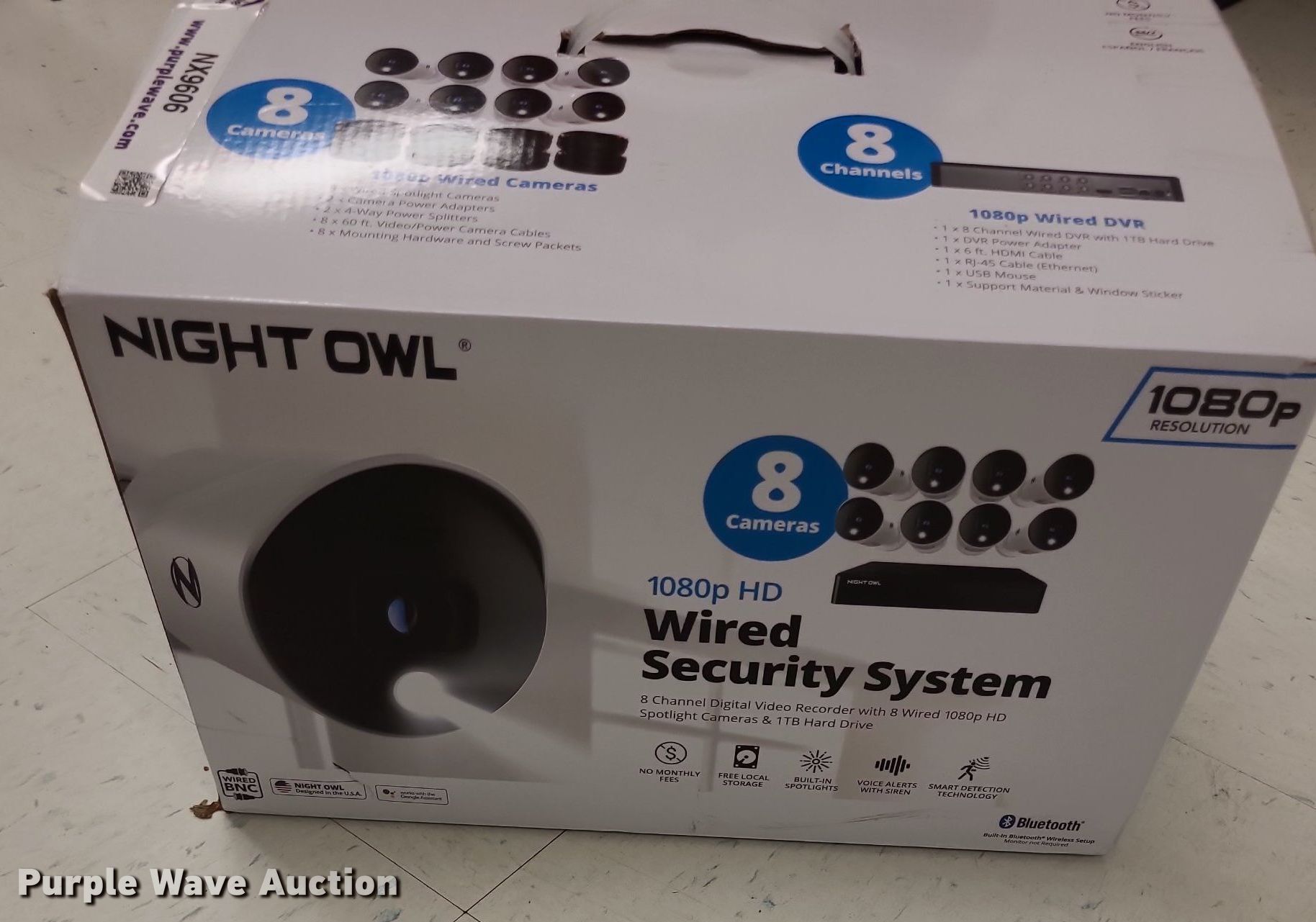 Night owl security system in topeka ks item nx9606 sold purple wave