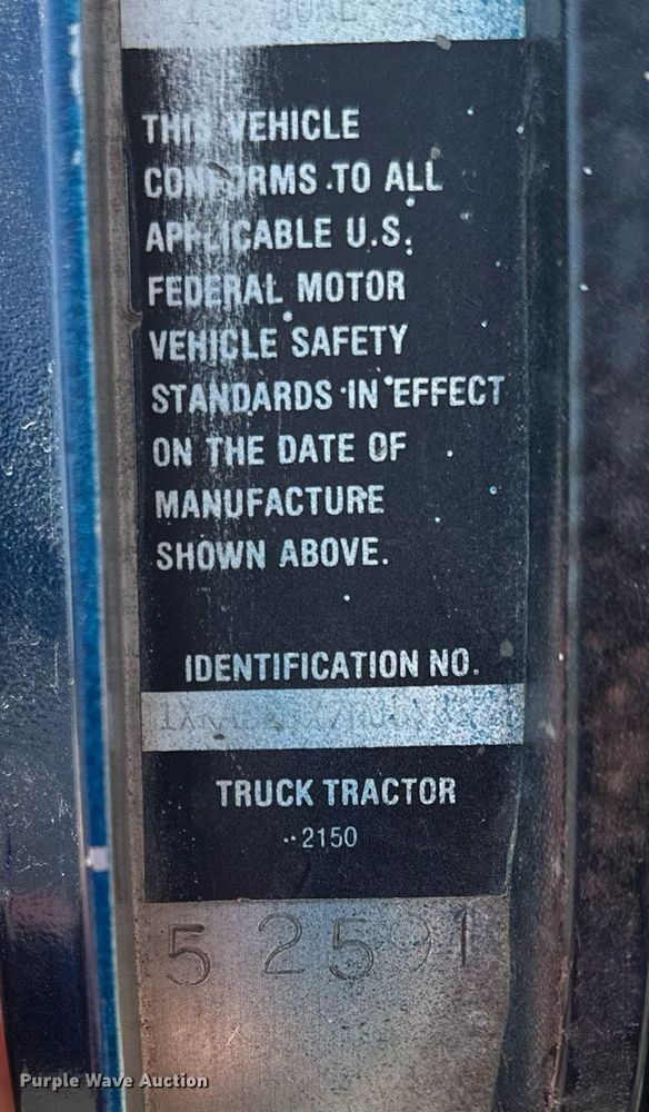 image for item AF9655 1992 Kenworth T600  dump truck