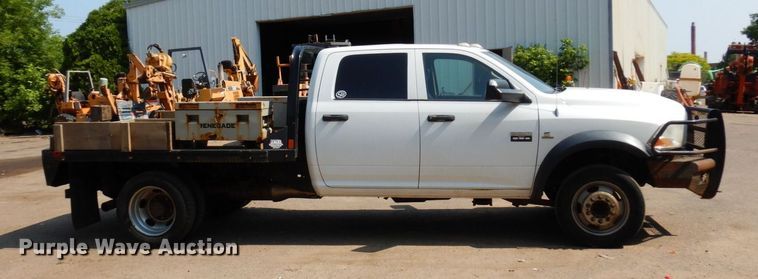 image for item AF9657 2012 Dodge Ram 4500HD  Crew Cab flatbed truck