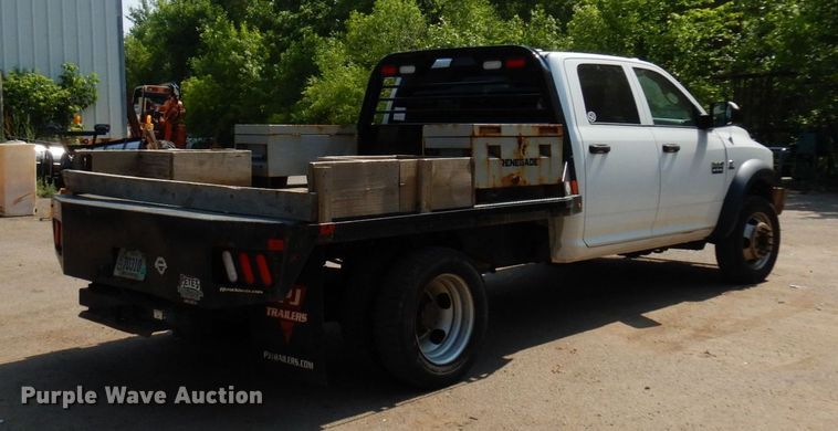 image for item AF9657 2012 Dodge Ram 4500HD  Crew Cab flatbed truck