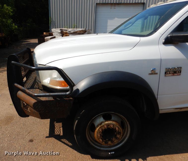 image for item AF9657 2012 Dodge Ram 4500HD  Crew Cab flatbed truck