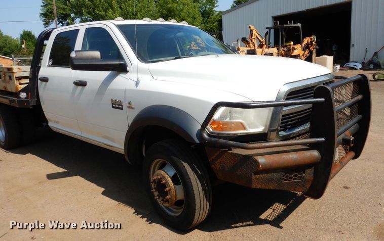 image for item AF9657 2012 Dodge Ram 4500HD  Crew Cab flatbed truck