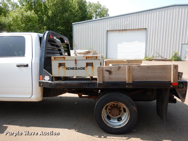 image for item AF9657 2012 Dodge Ram 4500HD  Crew Cab flatbed truck