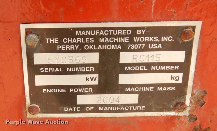 image for item AF9658 2004 Ditch Witch HT115  cable plow