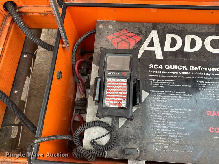 image for item AF9662 2008 Addco DH1000ALS  message board trailer