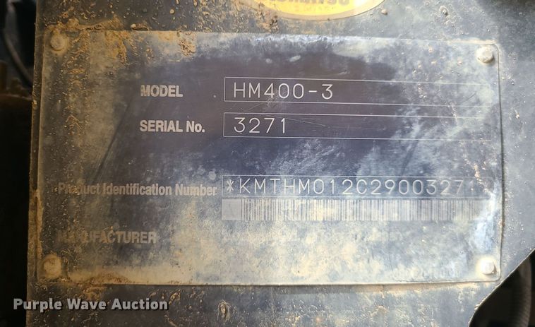 image for item DC6043 2013 Komatsu HM400-3  haul truck