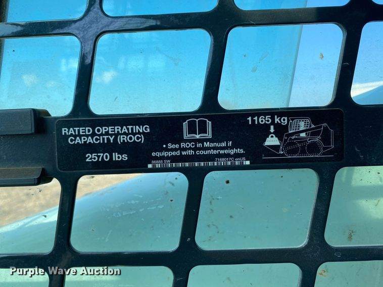 image for item DI7827 2017 Bobcat T650  tracked skid steer loader