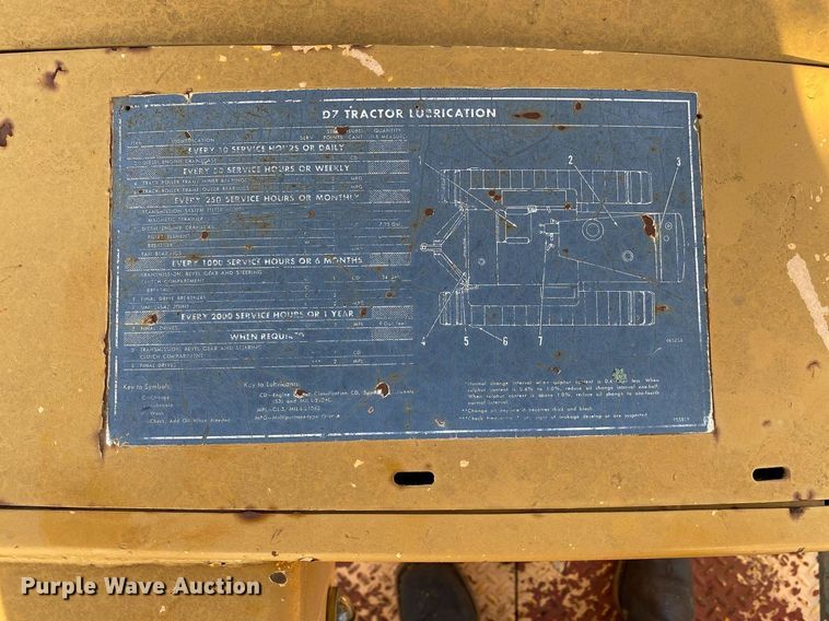 image for item DI7832 1973 Caterpillar D7F  dozer