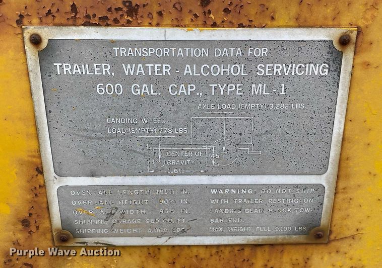 image for item DI7833 Henry Spen & Company  tank trailer