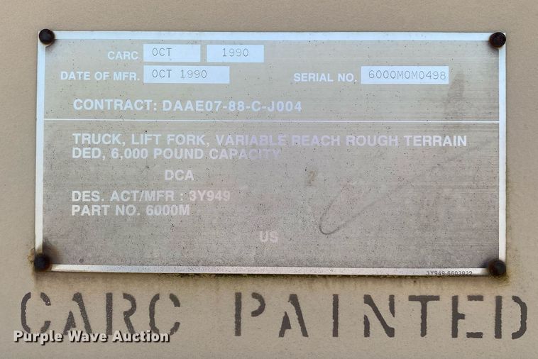 image for item DI7836 1990 SkyTrak 600M  telehandler