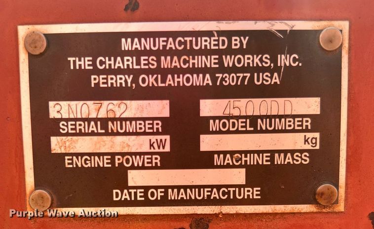 image for item DI7861 1996 Ditch Witch 4500DD  trencher